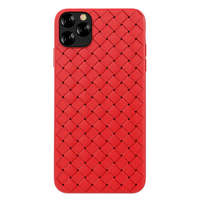 Devia iPhone 11 Pro Max (6,5") hátlap tok, TPU tok, piros, Devia Woven