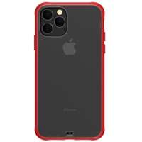 Devia iPhone 11 Pro Max 2019 (6,5") hátlap tok, átlátszó / piros kerettel, Devia Soft Elegant