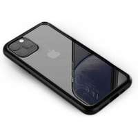 Devia iPhone 11 Pro (5,8") ütésálló hátlap tok, TPU tok, átlátszó / fekete keret, Devia Shark4