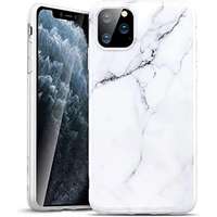 Devia iPhone 11 Pro (5,8") hátlap tok, TPU tok, márvány mintás, fehér, Devia Marble