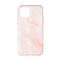 Devia iPhone 11 Pro Max 2019 (6,5") hátlap tok, TPU tok, márvány mintás, rózsaszín, Devia Marble