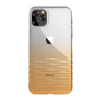 Devia iPhone 11 Pro Max (6,5") hátlap tok, TPU tok, átlátszó / arany, Devia Ocean 2