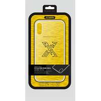Joway iPhone X / XS (5,8") hátlap tok, TPU tok, fehér keretes / átlátszó, Joway BHK32