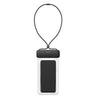 Baseus Univerzális vízálló telefontok, 7.2", átlátszó / szürke-fekete, PVC + ABS + szilikon, IPX8, Baseus Let&#039;s Go