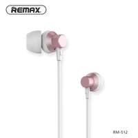 Remax Stereo headset fülhallgató, pink/fehér, Remax RM-512