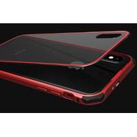 Remax Remax RM-1658 iPhone X XS (5,8") piros fém keretes hátlap tok