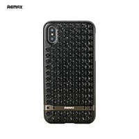 Remax Remax RM-1675 iPhone XS Max (6,5") fekete köves kemény hátlap tok