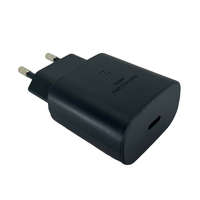 Samsung Samsung hálózati gyors töltőfej Type-C csatlakozóval, gyári, 25W / 3A, fekete, EP-TA800EBE (CSOMAGOLÁS NÉLKÜLI)