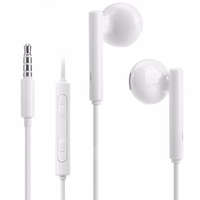 Huawei Huawei stereo vezetékes fülhallgató jack csatlakozóval, gyári, hangerőszabályzós, fehér, AM115 (CSOMAGOLÁS NÉLKÜLI)