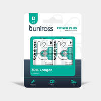 Uniross Uniross POWER PLUS Alkáli Góliát Elem D (LR20) (1,5V) B2
