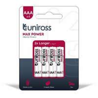 Uniross Uniross MAX POWER Alkáli Mikro Elem AAA (LR03) (1,5V) B4