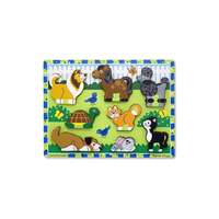 Melissa and Doug Melissa and Doug 8 db-os fa forma puzzle - Kis kedvencek (3724)