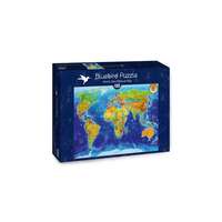 Bluebird Bluebird 1000 db-os puzzle - World Geo-Political Map (70337)