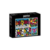 Bluebird Bluebird 1500 db-os puzzle - Romero Britto - Collage: Hearts and Flowers (90020)