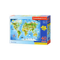 Castorland Castorland 40 db-os MAXI puzzle - Világtérkép (B-040117)