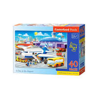Castorland Castorland 40 db-os MAXI puzzle - Egy nap a repülőtéren (B-040223)