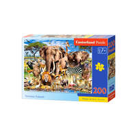 Castorland Castorland 200 db-os puzzle - A szavanna állatai (B-222155)