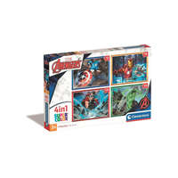 Clementoni Clementoni 4 az 1-ben puzzle (12,16,20 24 db-os) - Marvel Bosszúállók (21525)