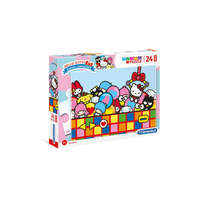 Clementoni Clementoni 24 db-os Szuper Színes Maxi puzzle - Hello Kitty (24202)