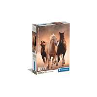 Clementoni Clementoni 1000 db-os Compact puzzle - Vágtázó lovak (39771)