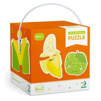 Dodo Dodo 6 az 1-ben Baby sziluett puzzle (2,3,4 db-os) - Gyümölcsök és zöldségek (300155)