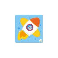 Dodo Dodo 5 db-os Keretes Baby puzzle - Űrhajó (300348)
