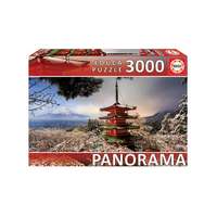 Educa Educa 3000 db-os Panoráma puzzle - Chureito Pagoda, Mount Fuji (18013)