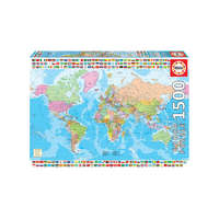 Educa Educa 1500 db-os puzzle - Politikai világtérkép (18500)