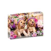Enjoy Enjoy 1000 db-os puzzle - Spaniel Puppies with Flower Hats (1263)