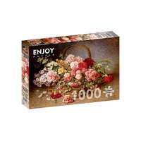 Enjoy Enjoy 1000 db-os puzzle - A Basket of Roses and Carnations (1530)