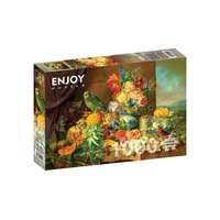 Enjoy Enjoy 1000 db-os puzzle - Josef Schuster: Still Life with Fruit Flowers and a Parrot (1191)