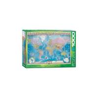 EuroGraphics EuroGraphics 1000 db-os puzzle - Map of the World (6000-0557)