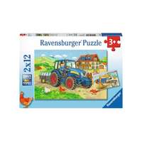 Ravensburger Ravensburger 2 x 12 db-os puzzle - Építkezés, farm (07616)