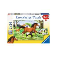 Ravensburger Ravensburger 2 x 24 db-os puzzle - A lovak világa (08882)