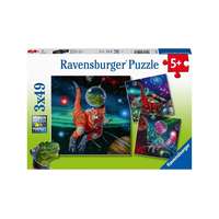 Ravensburger Ravensburger 3 x 49 db-os puzzle - Galaktikus dínók (05127)