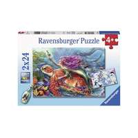 Ravensburger Ravensburger 2 x 24 db-os puzzle - A sellők kalandjai (07834)