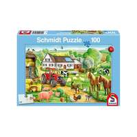 Schmidt Schmidt 100 db-os puzzle - Merry Farmyard (56003)