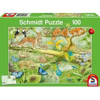 Schmidt Schmidt 100 db-os puzzle - Animals of the Jungle (56250)