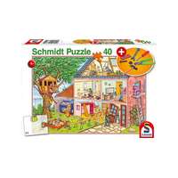 Schmidt Schmidt 40 db-os puzzle játék szerszámokkal - Busy Workmen (56375)