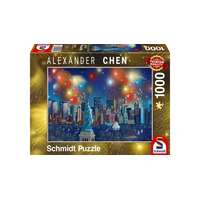 Schmidt Schmidt 1000 db-os puzzle - Statue of Liberty with fireworks (59649)