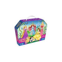 Trefl Trefl 70 db-os puzzle táskában - Disney Princess - Glitter effect (53017)