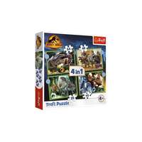 Trefl Trefl 4 az 1-ben puzzle (35,48,54,70 db-os) – Jurassic World