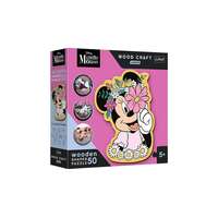 Trefl Trefl 50 db-os Wood Craft Shaped Prémium Fa Puzzle - Minnie világa (20200)