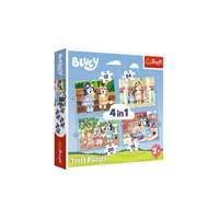 Trefl Trefl 4 az 1-ben puzzle (12,15,20,24 db-os) – Bluey világa (34637)