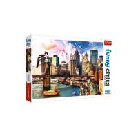 Trefl Trefl 1000 db-os puzzle - Funny Cities - Macskák New Yorkban (10595)