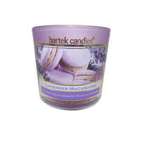 Bartek Candles Illatgyertya pohár levendulás macaroons illatú 75 g
