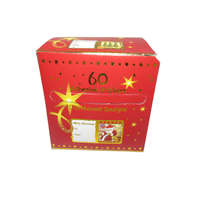 Euro Souvenirs Karácsonyi ajándékkisérő matrica 6 cm X 3 cm, 60 db matrica/csomag