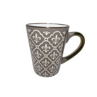 Euro Souvenirs Bögre domború mintás szürke