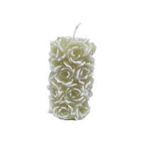 Gyertya & Decor Gyertya rózsa henger Len színű 6,5 cm X 11 cm