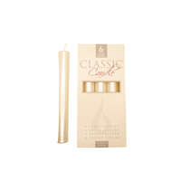 Bartek Candles Gyertya klasszikus fehér metál 4 db, 2 cm x 17 cm